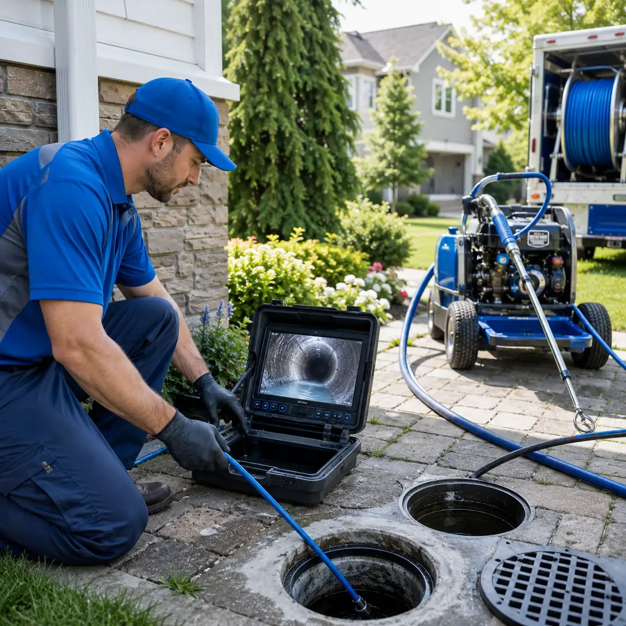 Outdoor drain cleaning professionals serving Bison, OK